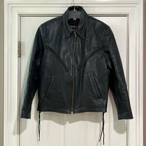 Women’s Leather King Motorcycle Leather Jacket with Thinsulate Insulation vest